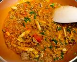 Hình bước làm 2 của món Lasagna sốt thịt bò ba lớp bằng chảo chống dính
