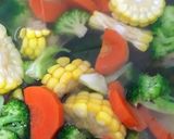 Hình bước làm 3 của món Soup gà rau củ cực kỳ dễ nấu