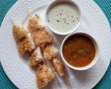 A picture of step 4 of Ghee podi idly kebab.