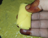 A picture of step 6 of Gujarati khandvi.