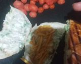 A picture of step 5 of Tawa grill crunchy bun.