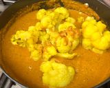A picture of step 3 of Gobhi mussallam.