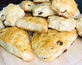 A picture of step 8 of Light Fluffy Raisin Milk scones.