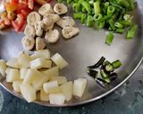 A picture of step 1 of Spinach (palak) Veggies Subzi.