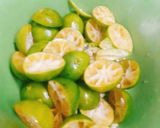 Hình bước làm 1 của món Nước tắc xí muội