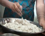 A picture of step 2 of Jowar Ki Roti (Bhakari).