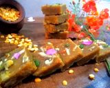 A picture of step 7 of Corn Burfi.