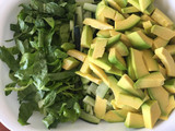 Ensalada de aguacate en vinagreta de Maracuyá