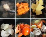 "ซุปไก่มันฝรั่ง"🐔🥔🥕🍅🧅🥣Chicken Soup with Potato วิธีทำสูตร 1 รูป