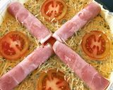 Une image de l'étape 3 de Tarte jambon fromage.