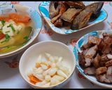 Hình bước làm 2 của món Canh cà chua nấu đậu hũ non