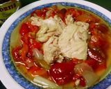 Foto del paso 5 de la receta Ensalada de pimientos asados con bonito del norte