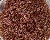 A picture of step 2 of Ari unda or rice laddoo.
