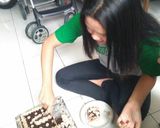Foto langkah ke 9 dari resep Kue Tart Ulang tahun no oven mudah.