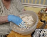 A picture of step 2 of Garlic Ham & Cheese Balls.