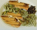 A picture of step 1 of Pearl Millet (kambu in Tamil) biryani.