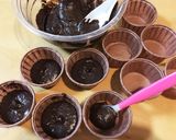 A picture of step 4 of Cup-Style Gateau au Chocolat for Valentine's Day.