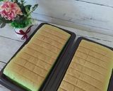 Foto langkah ke 7 dari resep Ogura Pandan Cake by Tintin Rayner.