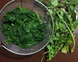 A picture of step 1 of Palak Paneer.