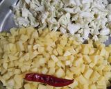 A picture of step 1 of Cauliflower / Gobhi Samosa.