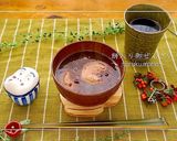A picture of step 6 of Easy Zenzai (Sweet Red Bean Soup) with Canned Azuki Beans.