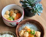 Foto langkah ke 3 dari resep Sop baso bola udang.