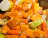 A picture of step 4 of Creamy Sweet Potato 🍠 Veggie Soup 🍜.