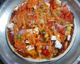 A picture of step 1 of Veg pizza.