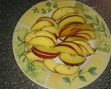 A picture of step 2 of Easy Peach Tarts.