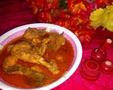 A picture of step 6 of Chicken qorma.