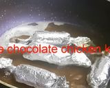 A picture of step 6 of Chicken chocolate kebabs.