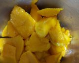 A picture of step 1 of Mango pudding.