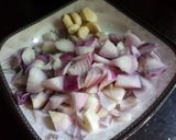A picture of step 1 of Alu cholia.