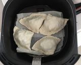 A picture of step 9 of Airfried Chicken Curry Puffs using Store-bought Pratha Dough.