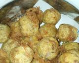 A picture of step 3 of Yam balls.