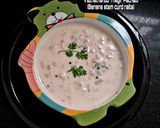A picture of step 4 of Vazhathandu Thayir Pachadi /Bananastem curd raita.