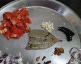 A picture of step 1 of Matar Paneer.
