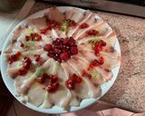 A picture of step 6 of Swordfish Carpaccio with Berries.