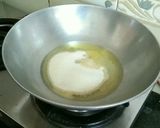 A picture of step 1 of Sooji Halwa.