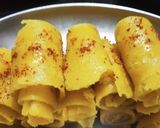मूंगदाल खांडवी रोल (moong dal khandvi roll recipe in Hindi) रेसिपी चरण 3 फोटो