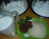 Foto langkah ke 2 dari resep Kue Clorot Merah Putih.