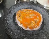A picture of step 2 of Ragi flour pizza.