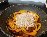 A picture of step 3 of Shrimp & Chorizo Paella.