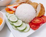 Hình bước làm 5 của món Cơm tấm bì chả chay