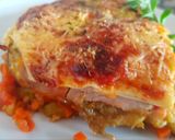Foto del paso 9 de la receta: Lasaña con lomito ahumado, queso y vegetales #Mercado