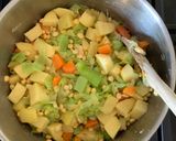 A picture of step 3 of Simple Leftover Lamb Chunky Soup.