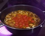A picture of step 7 of Potato, mushroom and coconut curry pot & coriander tortilla.
