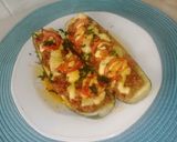 Pas rețetă Zucchini la cuptor cu carne tocată 6 fotografie