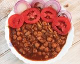 A picture of step 4 of Pìndi masala chana.