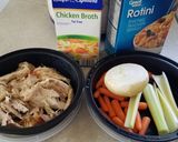 A picture of step 1 of Turkey soup with noodles (Leftover Thanksgiving Turkey).